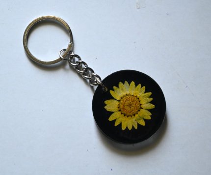 Yellow daisy Keychain