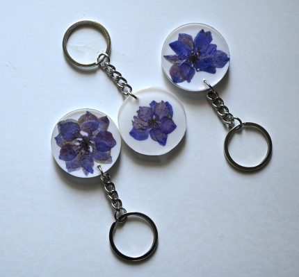 Larkspur care Keychain