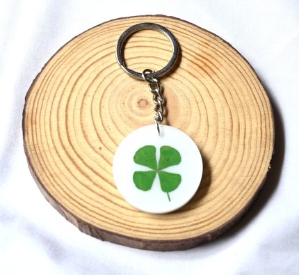 Green luck keychain