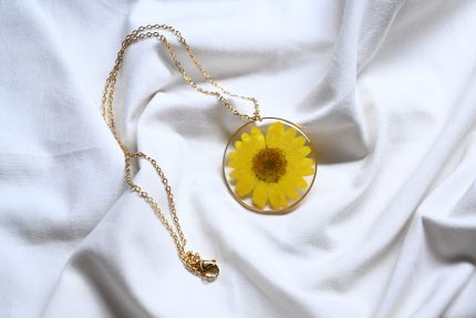 Yellow charm Necklace
