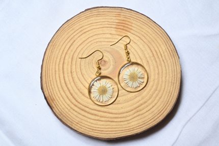 Aster daisy earrings