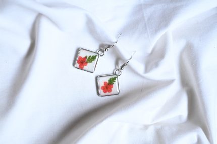 Blossom & leaf earrings